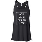 Custom Flowy Racerback Tank - Black