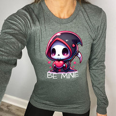 Long Sleeve Tee | Be Mine Grim Reaper