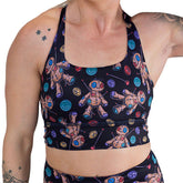 Longline Bra | Voodoo Doll | Black