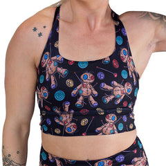 Longline Bra | Voodoo Doll | Black