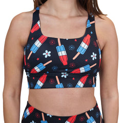 Longline Bra | Red White & Freeze