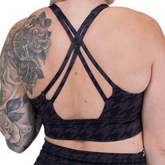 Longline Bra | Houndstooth