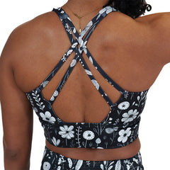 Longline Bra | Monochrome Meadow