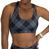 Butterfly Back Bra | Monochrome Plaid