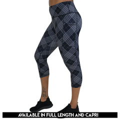 Monochrome Plaid Leggings