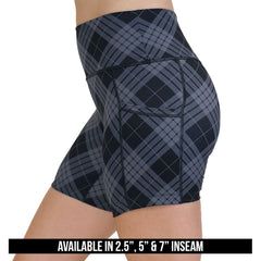 Shorts | Monochrome Plaid