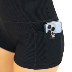 Shorts | Ribbed | Black