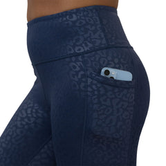 Navy Leopard Leggings