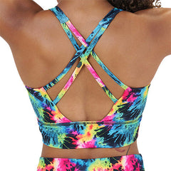 Longline Bra | Neon Tie Dye