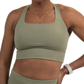Longline Bra | Green Tea