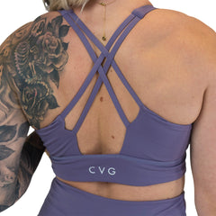 Longline Bra | Purple Ash