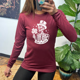 Long Sleeve Tee | Happy Go Lucky Skeleton