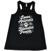 Loves Animals Tolerates People Shirt