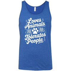Loves Animals Tolerates People Shirt Unisex