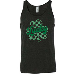 Lucky Checkered Shamrock Shirt Unisex