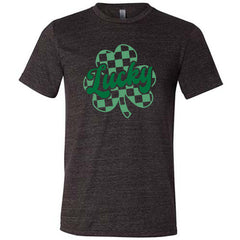 Lucky Checkered Shamrock Shirt Unisex