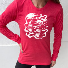 Long Sleeve Tee | Melting Skulls