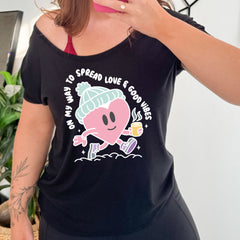 On My Way To Spread Love & Good Vibes | Slouchy Tee