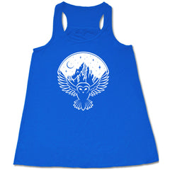 Owl Night Sky Mountain Shirt