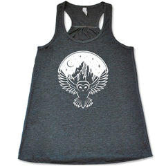 Owl Night Sky Mountain Shirt
