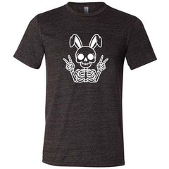 Peace Bunny Skeleton Shirt Unisex