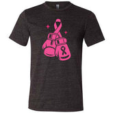 Pink Ribbon Boxing Gloves Shirt Unisex