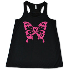 Pink Ribbon Butterfly Shirt