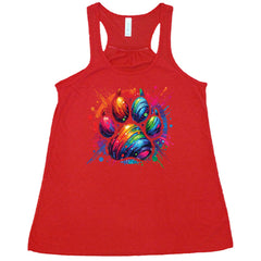Paw Rainbow Paint Shirt
