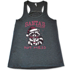 Santa's Favorite Hot Mess Raccoon Shirt