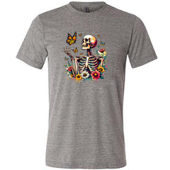 Skeleton Butterflies Shirt Unisex