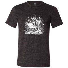 Skeleton Reading Shirt Unisex
