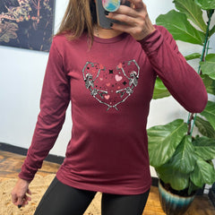 Long Sleeve Tee | Skeletons Heart