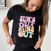 Suns Out Buns Out Cropped Tee