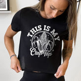 This Is My Crop Top Cropped Tee