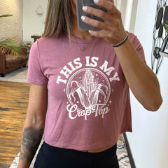 This Is My Crop Top Cropped Tee