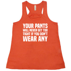 Your Pants Will Never Get Too Tight If You Don't Wear Any Shirt