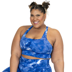 Longline Bra | Dye Hard | Blue