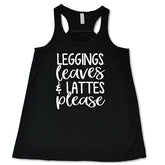 Leggings Leaves & Lattes Please Shirt