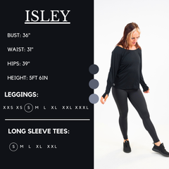 Long Sleeve Slouchy Tee | Black