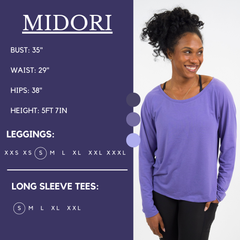 Long Sleeve Slouchy Tee | Purple