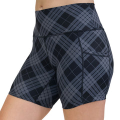 Shorts | Monochrome Plaid