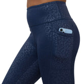 Navy Leopard Leggings