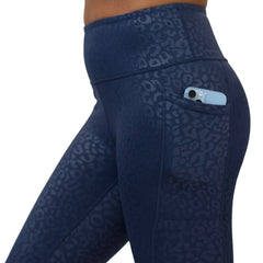 Navy Leopard Leggings