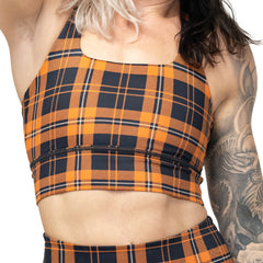 Longline Bra | Pumpkin Patch Plaid