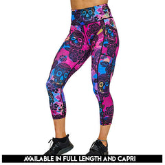 Rose Skull Leggings
