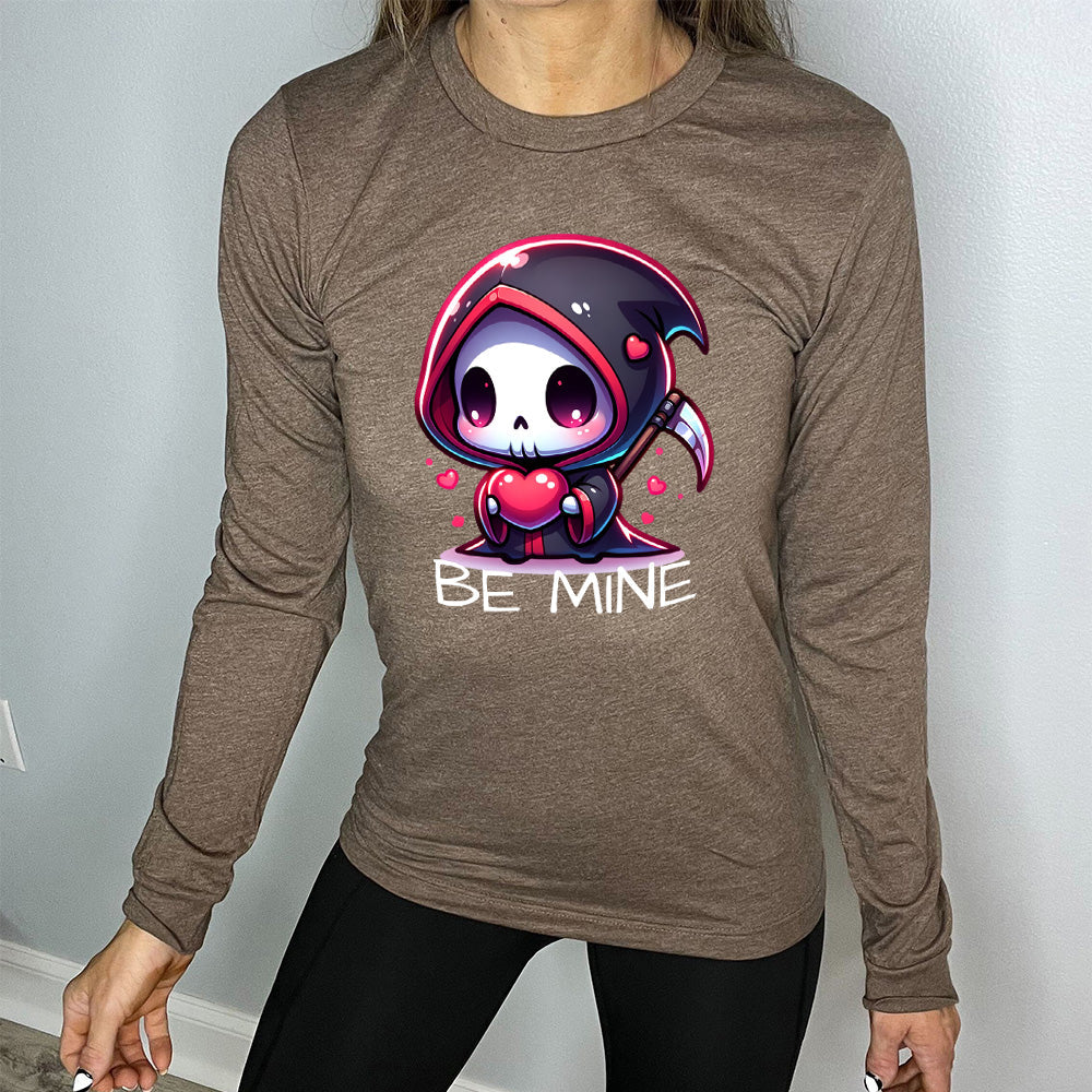 Long Sleeve Tee | Be Mine Grim Reaper