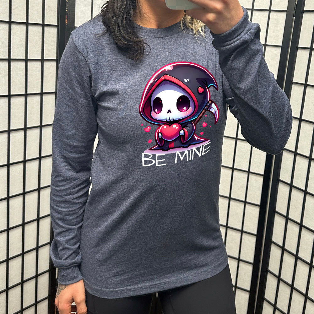 Long Sleeve Tee | Be Mine Grim Reaper