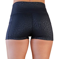 Shorts | Black Leopard