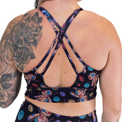 Longline Bra | Voodoo Doll | Black