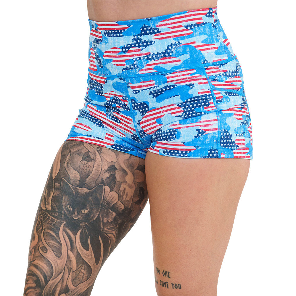 Shorts | Camo Flag